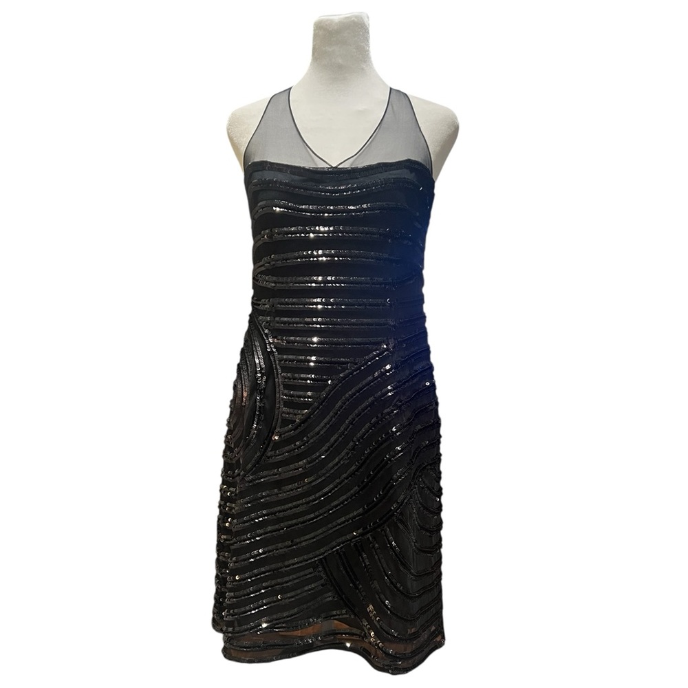 Max Azria Black Sequin Dress